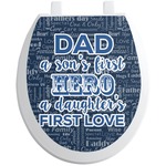 My Father My Hero Toilet Seat Decal