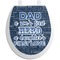 My Father My Hero Toilet Seat Decal (Personalized)