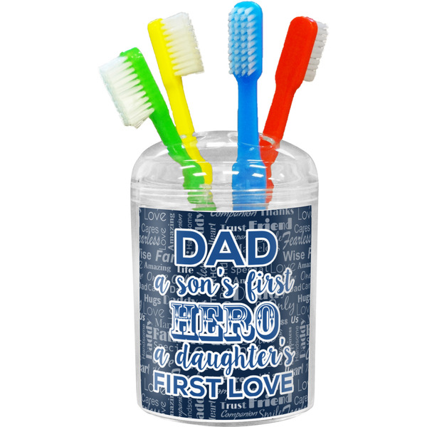 Custom My Father My Hero Toothbrush Holder