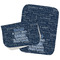 My Father My Hero Two Rectangle Burp Cloths - Open & Folded
