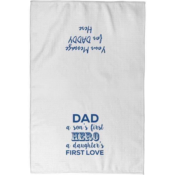 My Father My Hero Waffle Towel - Partial Print - Approval Image