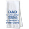 My Father My Hero Waffle Towel - Partial Print Print Style Image