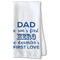 My Father My Hero Kitchen Towel - Waffle Weave - Partial Print