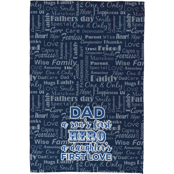 My Father My Hero Waffle Weave Towel - Full Color Print - Approval Image