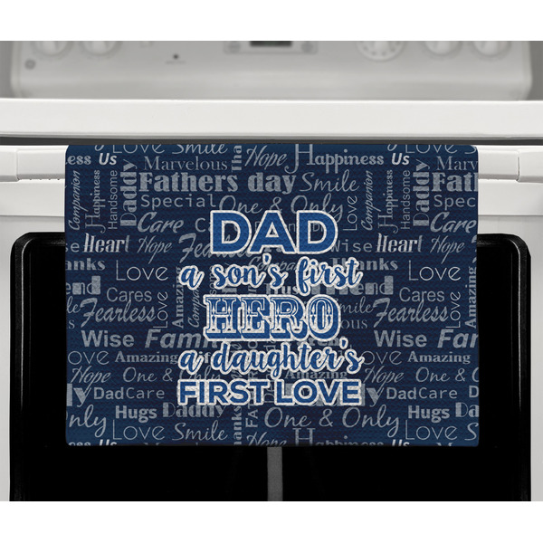 My Father My Hero Waffle Weave Towel - Full Color Print - Lifestyle2 Image