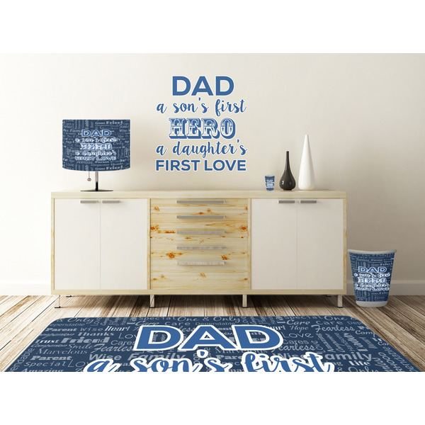 My Father My Hero Wall Graphic Decal Wooden Desk