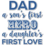 My Father My Hero Graphic Decal - Large