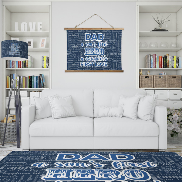 My Father My Hero Wall Hanging Tapestry - IN CONTEXT