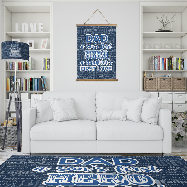 My Father My Hero Wall Hanging Tapestry - Portrait - IN CONTEXT