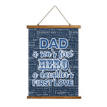 My Father My Hero Wall Hanging Tapestry - Tall