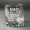 My Father My Hero Whiskey Glass - Front/Approval