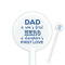 My Father My Hero 5.5" Round Plastic Stir Sticks - White - Single Sided