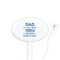 My Father My Hero Oval Plastic Stir Sticks