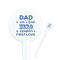 My Father My Hero 7" Round Plastic Stir Sticks - White - Single Sided