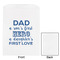 My Father My Hero White Treat Bag - Front & Back View