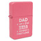 My Father My Hero Windproof Lighters - Pink - Front/Main