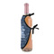 My Father My Hero Wine Bottle Apron - DETAIL WITH CLIP ON NECK