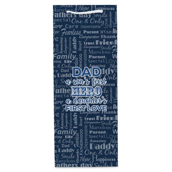 My Father My Hero Wine Gift Bag - Gloss - Front