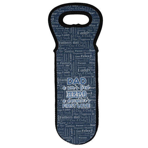 Custom My Father My Hero Wine Tote Bag
