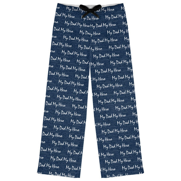 Custom My Father My Hero Womens Pajama Pants - M (Personalized)