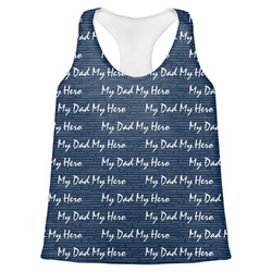 My Father My Hero Womens Racerback Tank Top - Large (Personalized)