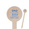 My Father My Hero Wooden 6" Food Pick - Round - Closeup