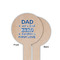 My Father My Hero Wooden 6" Food Pick - Round - Single Sided - Front & Back