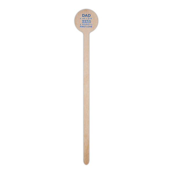 My Father My Hero Wooden 6" Stir Stick - Round - Single Stick
