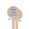 My Father My Hero Wooden 7.5" Stir Stick - Round - Single Sided - Front & Back