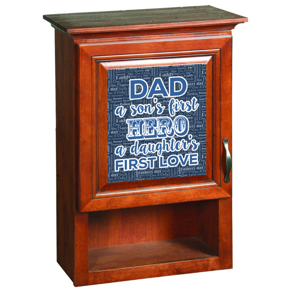My Father My Hero Wooden Cabinet Decal (Medium)