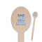 My Father My Hero Oval Wooden Food Picks - Single Sided