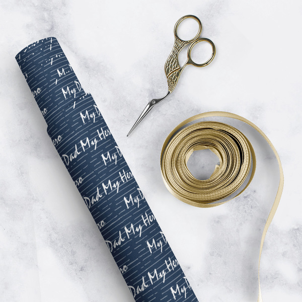 My Father My Hero Wrapping Paper Roll - Matte - In Context