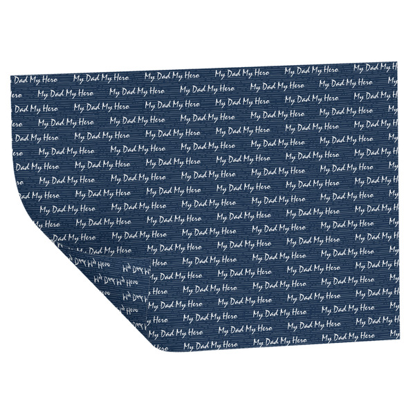 Custom My Father My Hero Wrapping Paper Sheets - Double-Sided - 20" x 28"