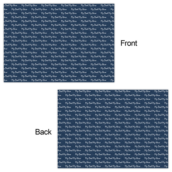 My Father My Hero Wrapping Paper Sheet - Double Sided - Front & Back