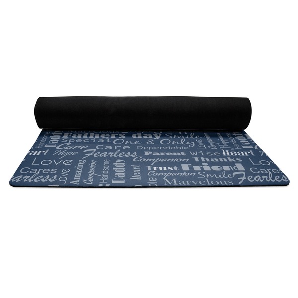 My Father My Hero Yoga Mat Rolled up Black Rubber Backing