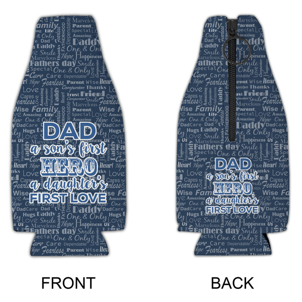 My Father My Hero Zipper Bottle Cooler - APPROVAL