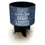 My Father My Hero Black Beach Spiker Drink Holder