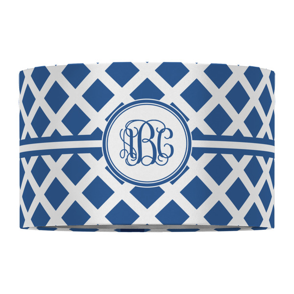 Diamond 12" Drum Lampshade - FRONT (Fabric)