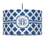 Diamond 12" Drum Pendant Lamp - Fabric (Personalized)