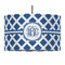 Diamond 12" Drum Pendant Lamp - Fabric (Personalized)