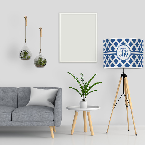 Diamond 16" Drum Lampshade - LIFESTYLE