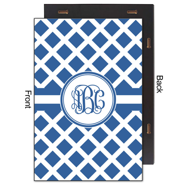 Diamond 20x30 Wood Print - Front & Back View