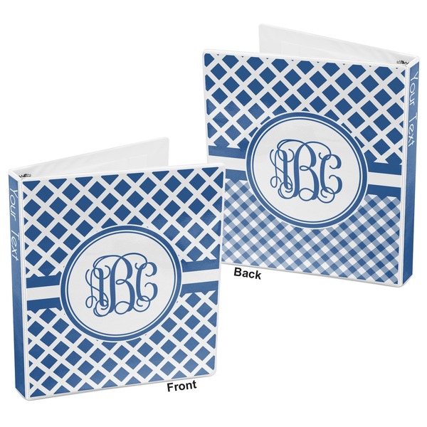 Diamond 3-Ring Binder Front and Back