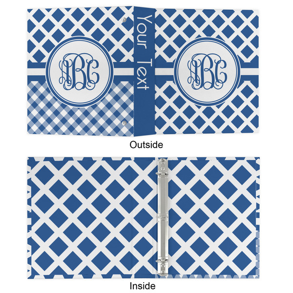 Diamond 3 Ring Binders - Full Wrap - 1" - APPROVAL