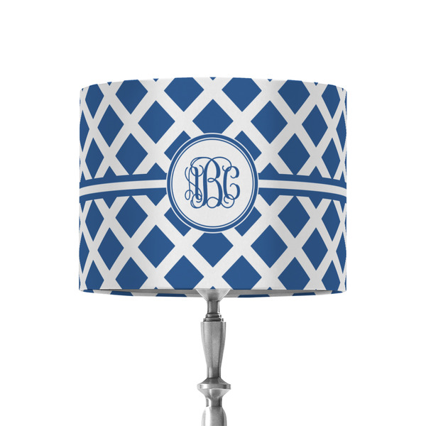 Custom Diamond 8" Drum Lamp Shade - Fabric (Personalized)