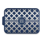 Diamond Aluminum Baking Pan with Navy Lid (Personalized)