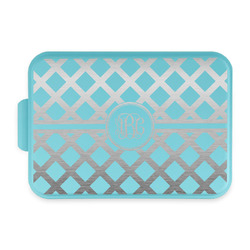 Diamond Aluminum Baking Pan with Teal Lid (Personalized)