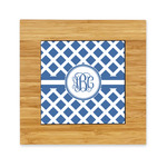 Diamond Bamboo Trivet with Ceramic Tile Insert (Personalized)