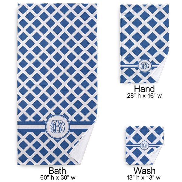 Diamond Bath Towel Sets - 3-piece - Approval