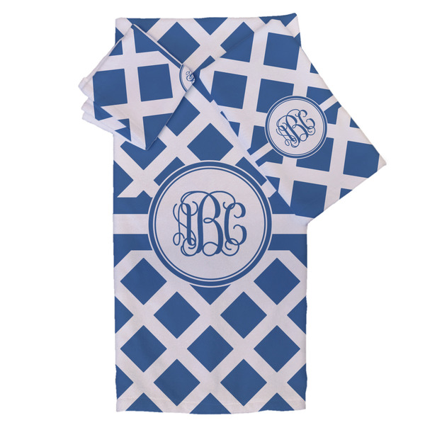 Custom Diamond Bath Towel Set - 3 Pcs (Personalized)
